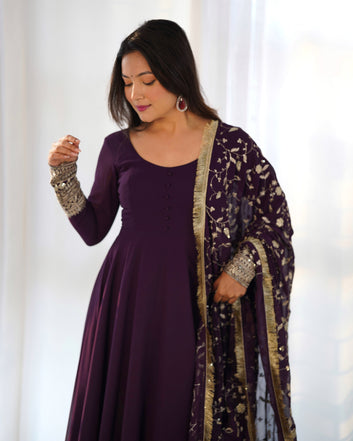 MALINI ANARKALI DUPATTA SET