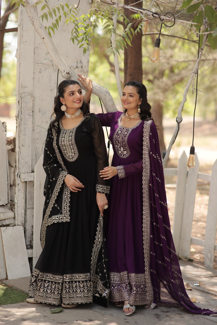 LIKSHA'S GOWN-WITH-DUPATTA COLLECTIONS LW-9179